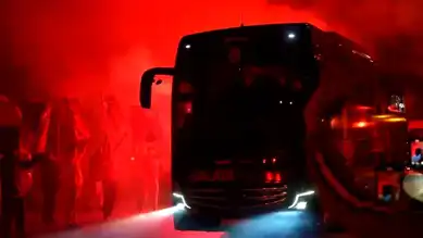 Galatasaray, Gaziantep'te! Coşkulu Karşılama