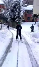 Trabzon'da Pikapla Kayak Şovu!